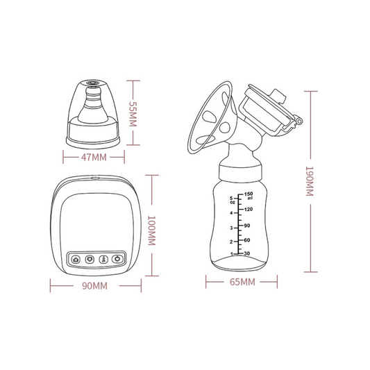 Electric Double Breast Pump | Powerful Suction & Quiet Design | Postpartum Milk Collector | Breastfeeding Essentials