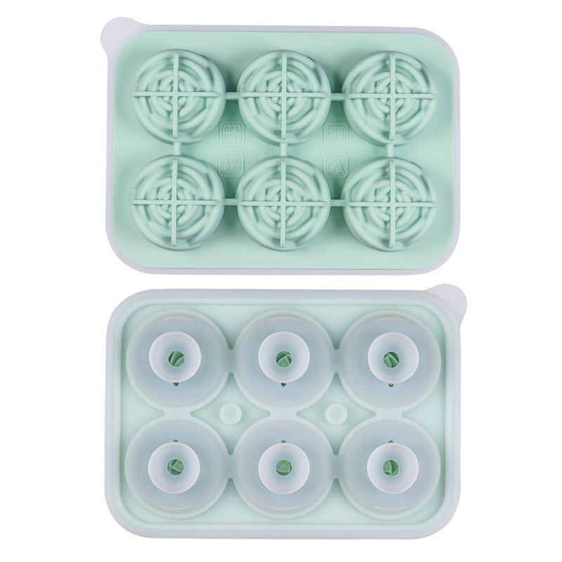 6-Cavity Rose Ice Mold | Silicone Rose Ice Cube Tray | Food-Grade Freezer Mold for Milk Tea & Drinks | Flexible Easy-Release Ice Maker