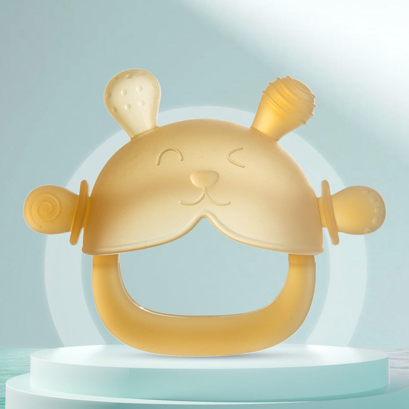 Double-Loop Teething Toy | Crystal Colors | Medical-Grade Silicone | Chew & Soothe