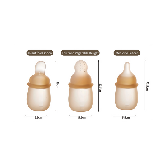 No-Choke 3-in-1 Feeder | Stress-Free Baby Feeding | Doctor Approved | Baby medicine dispenser no choke | Hospital-grade silicone | Preemie feeding assistant