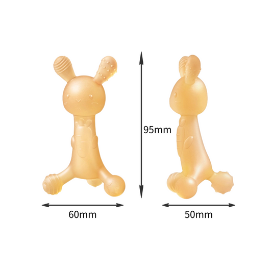Bunny Carrot Teether | Medical-Grade Liquid Silicone | Stop Thumb Sucking | FDA Approved