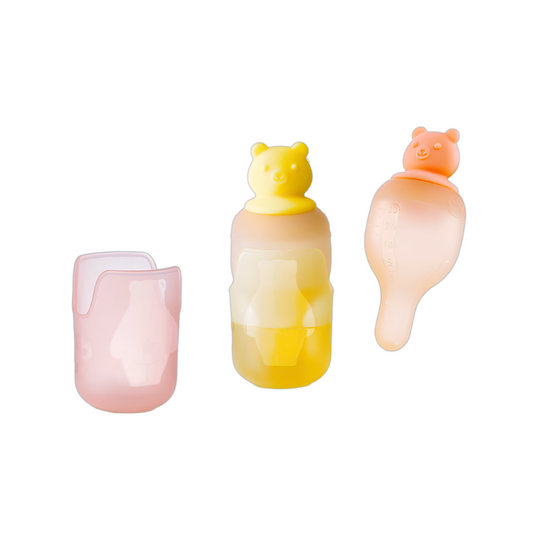 Pacifier medicine dispenser | FDA approved baby feeder | Medicine syringe with cup | Gender-neutral colors | Preemie feeding solution | 2 Soft Silicone Colors