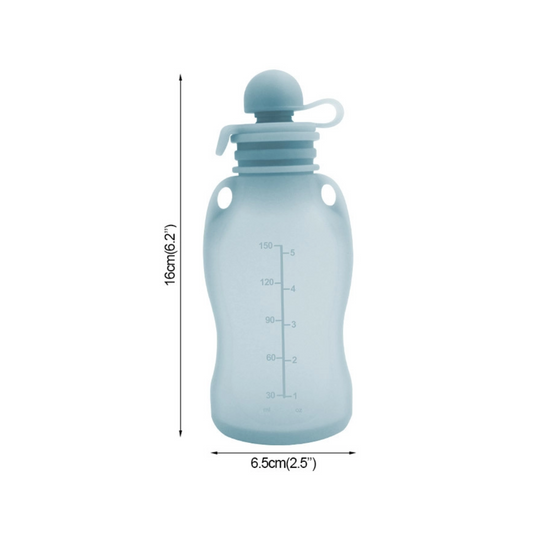 Reusable Silicone Breast Milk Storage Bag | Leak-Proof Portable Breastmilk Freezer Pouch 150ml | Baby Feeding Accessories