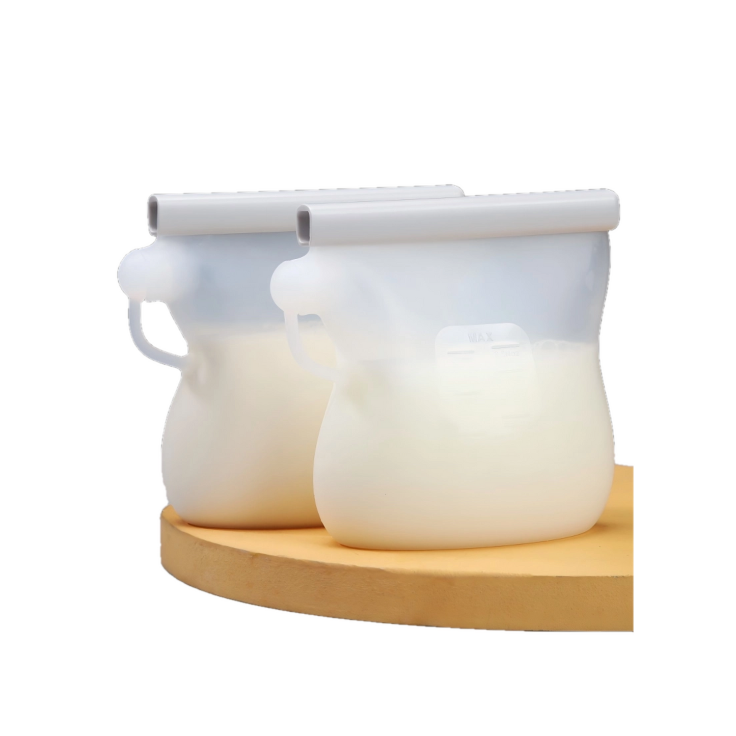 Reusable Silicone Breast Milk Storage Bag｜Food-Grade Leakproof Freezer Pouch｜Portable Baby Food Container
