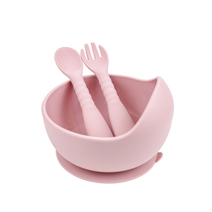 Silicone Baby Suction Bowl & Spoon | Snail Toddler Feeding Set