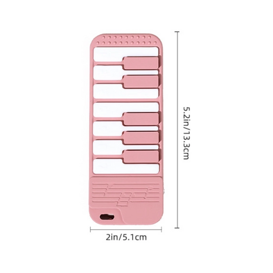 New Silicone Baby Teether Toy | Piano Design Teething Soother | Food Grade Infant Teether | Safe Gum Relief Toy for Babies