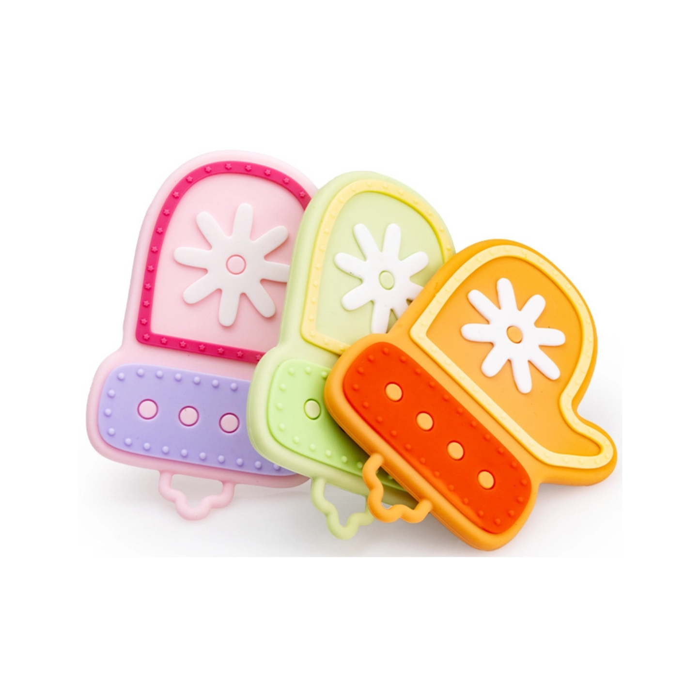 Christmas Series Baby Silicone Teether | Snowflake Teething Toy | Food Grade Silicone Gum Soother | Safe Teether for Infant Relief