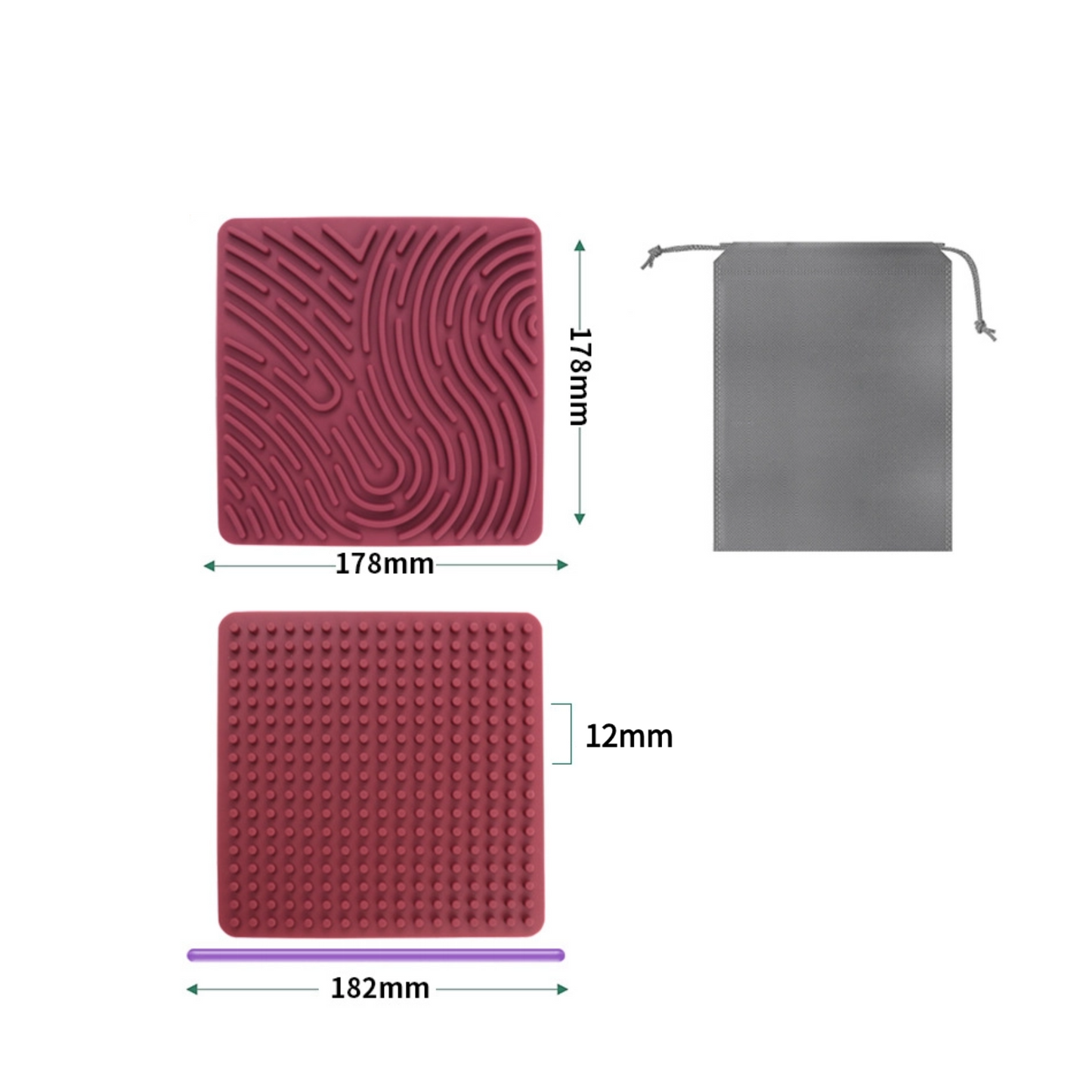 Sensory Silicone Activity Board｜Double-Sided Colorful Learning Toy｜Kids Sensory Fidget Board