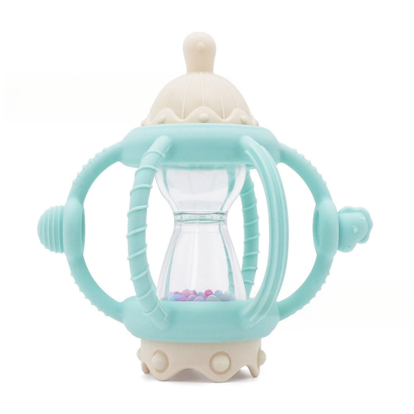 Manhattan ball | Chewable silicone | 3 pastel colors | 0-12M toy | Anti-drop toy | BPA-Free Baby Toy | Soothing Textures