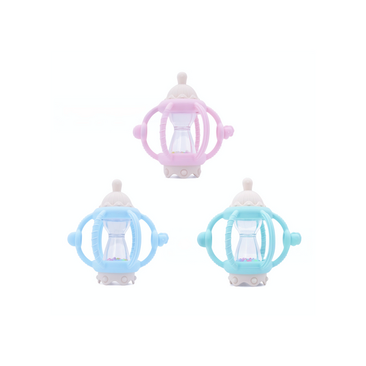 Manhattan ball | Chewable silicone | 3 pastel colors | 0-12M toy | Anti-drop toy | BPA-Free Baby Toy | Soothing Textures