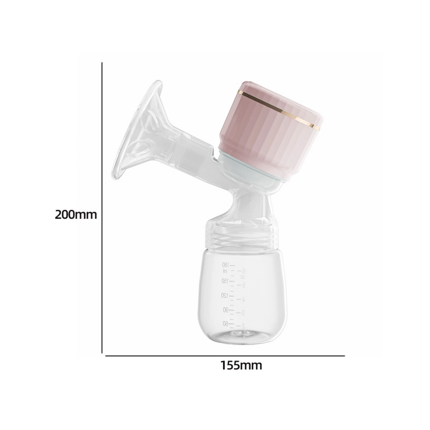 Electric Breast Pump | Portable Silent Automatic Milk Extractor | Comfortable One-Piece Design for Postpartum Mothers | Breast Milk Collection Made Easy