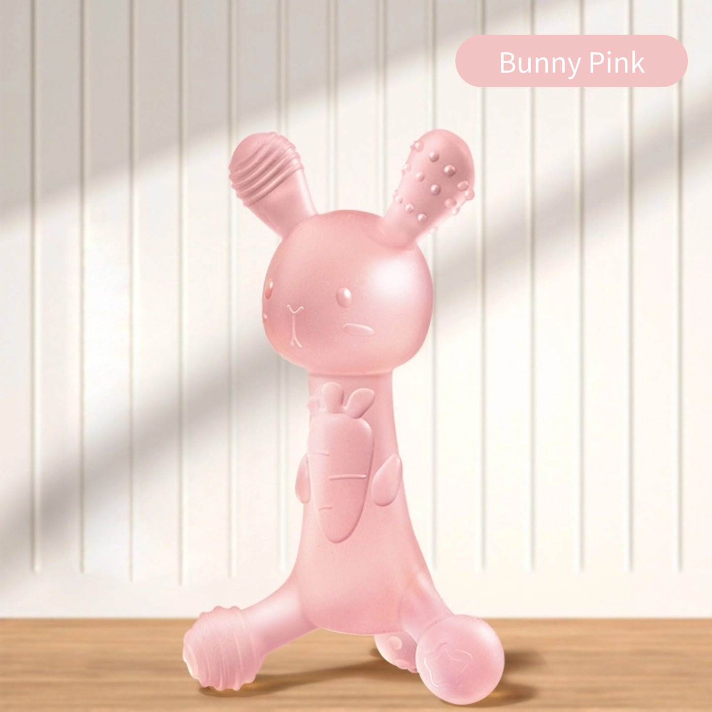 Bunny Carrot Teether | Medical-Grade Liquid Silicone | Stop Thumb Sucking | FDA Approved