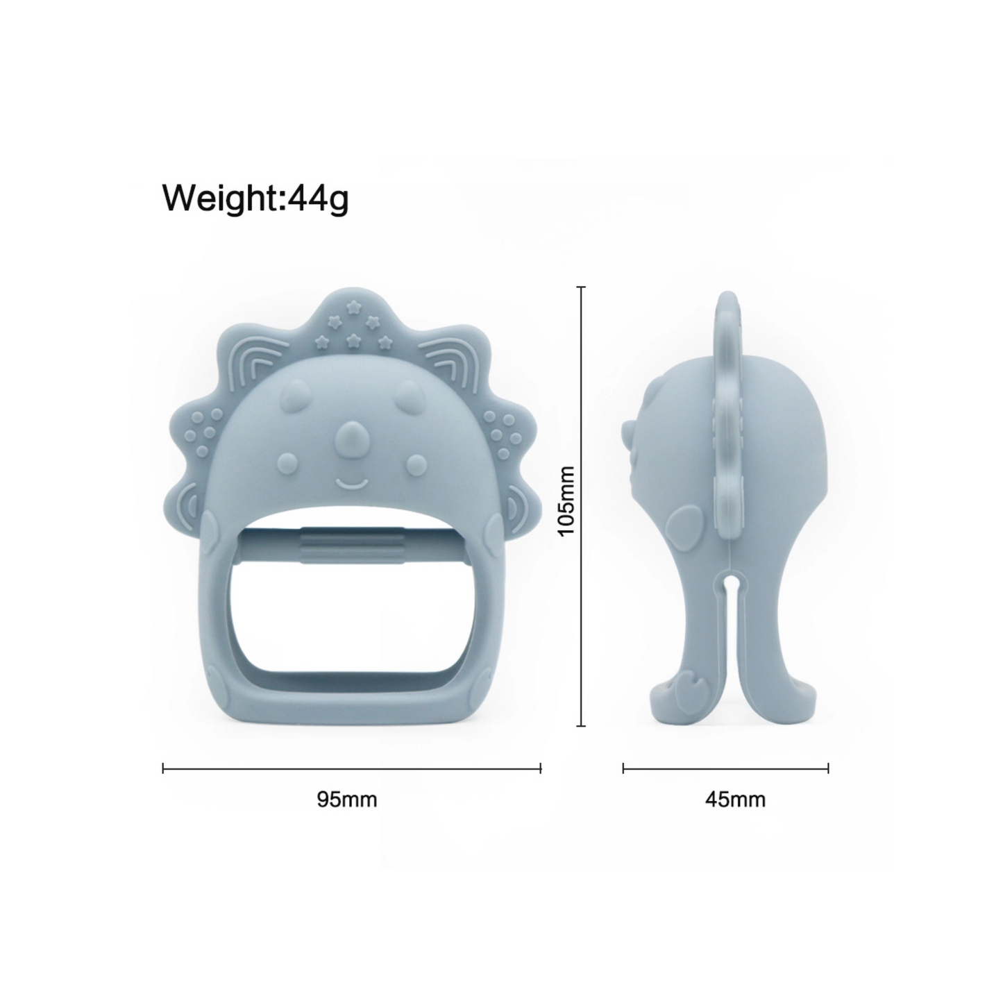 Bestseller teether | Dino/Chick/Marmot Shapes chew toy | Oral motor stimulation | Platinum-grade silicone | Teething sleep aid | 6 Colors + 3 Animal Designs   Promotes