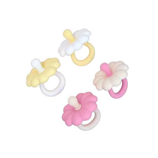 Anti-thumb sucking teether | Medical-grade silicone | Replace pacifier | 4 muted colors | Sleep training helper