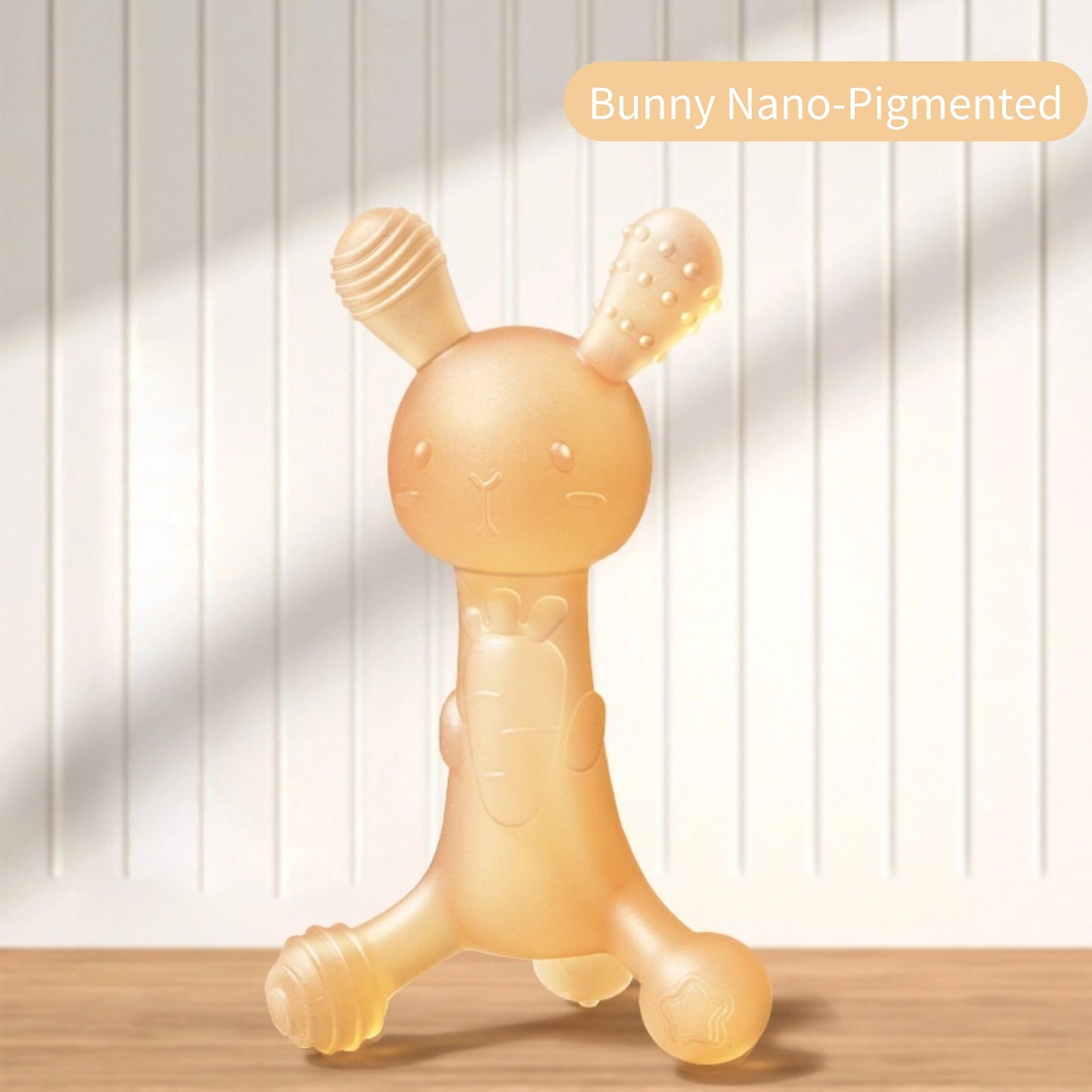 Bunny Carrot Teether | Medical-Grade Liquid Silicone | Stop Thumb Sucking | FDA Approved