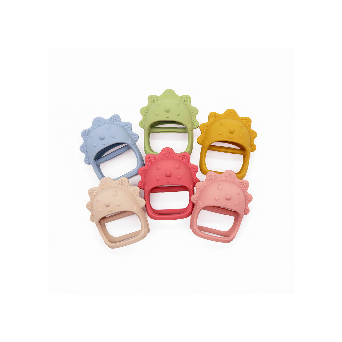 Bestseller teether | Dino/Chick/Marmot Shapes chew toy | Oral motor stimulation | Platinum-grade silicone | Teething sleep aid | 6 Colors + 3 Animal Designs   Promotes