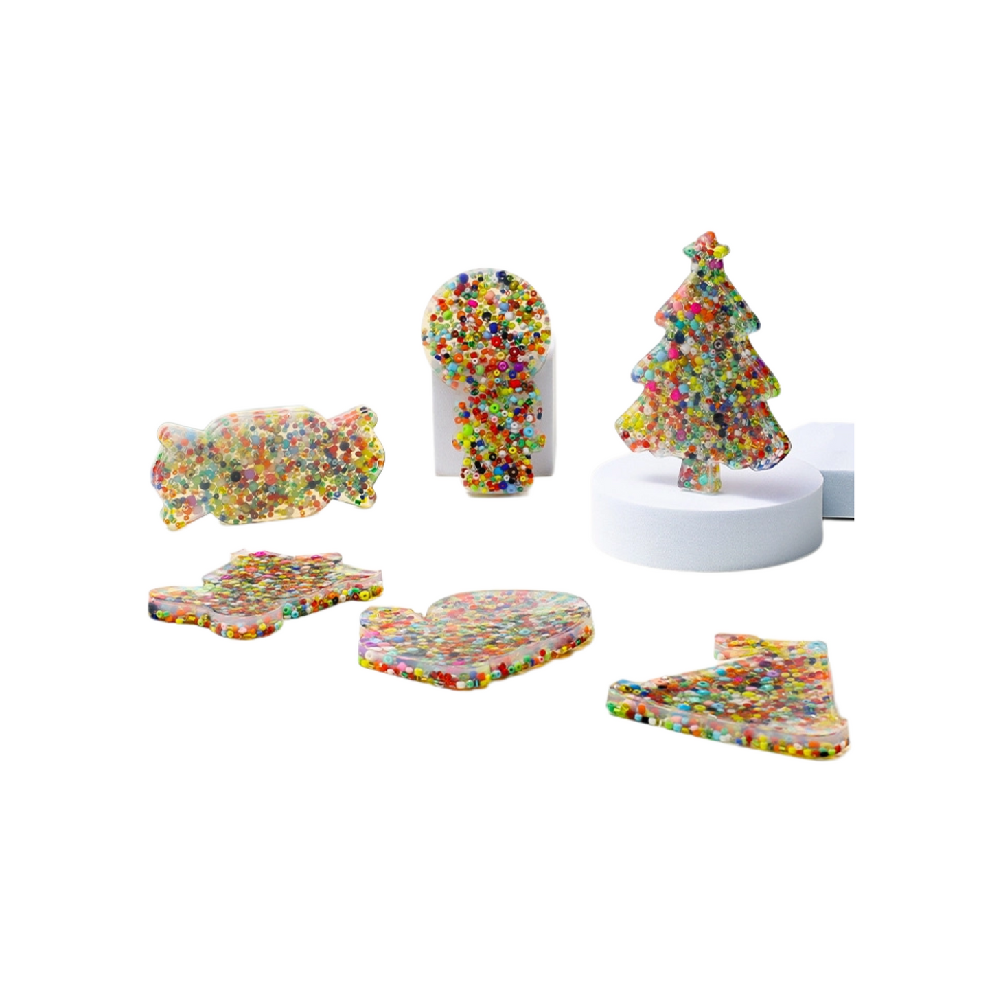 Christmas Silicone Fidget Toy | Holiday Sensory Pop Toy | Silicone Stress Relief Toy for Kids