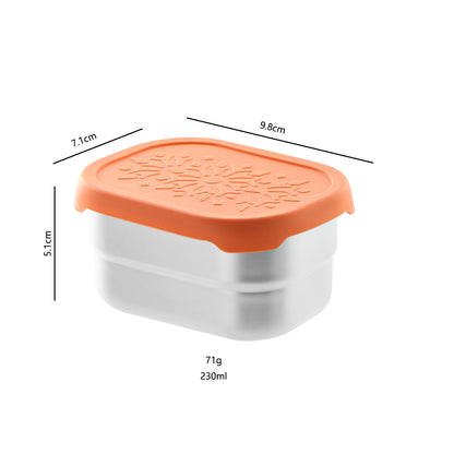Stainless Steel Kids Snack Box | Leak-Proof Stackable Bento Box