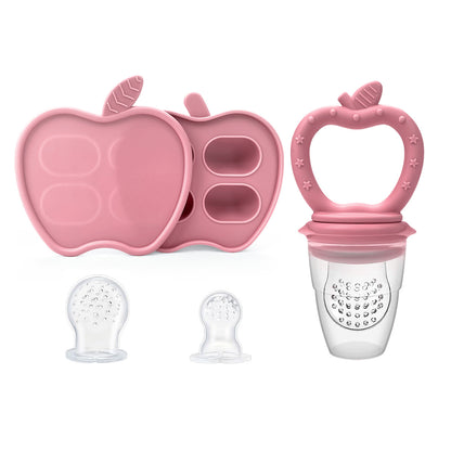 Baby Fruit Feeder Teether | Silicone Fresh Food Feeder for Self-Feeding