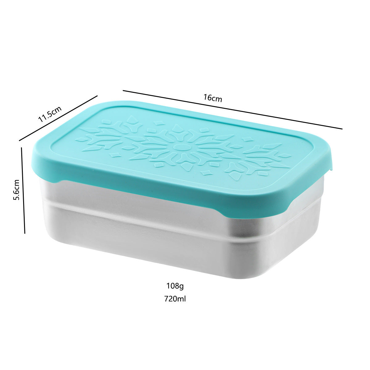 304 Stainless Steel Kids Snack Box｜Leakproof Rectangular Lunch Container｜Stackable Bento Box