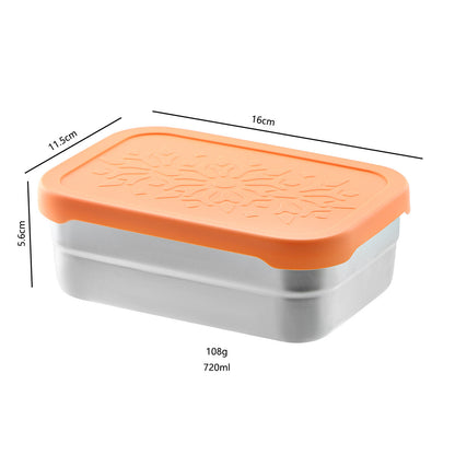 Stainless Steel Kids Snack Box | Leak-Proof Stackable Bento Box