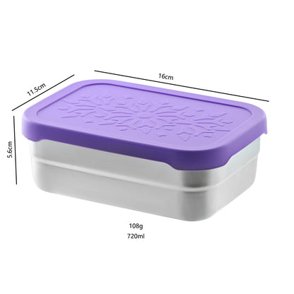 Stainless Steel Kids Snack Box | Leak-Proof Stackable Bento Box