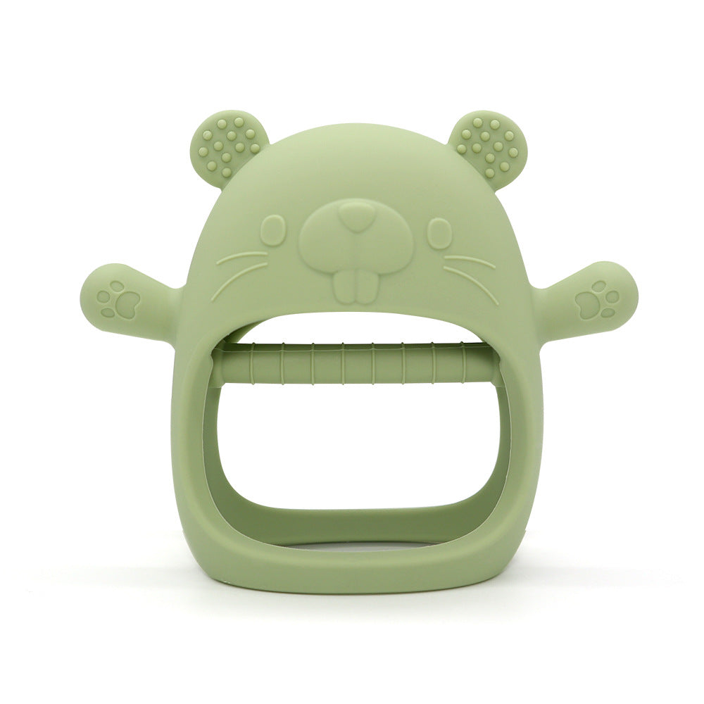 Bestseller teether | Dino/Chick/Marmot Shapes chew toy | Oral motor stimulation | Platinum-grade silicone | Teething sleep aid | 6 Colors + 3 Animal Designs   Promotes