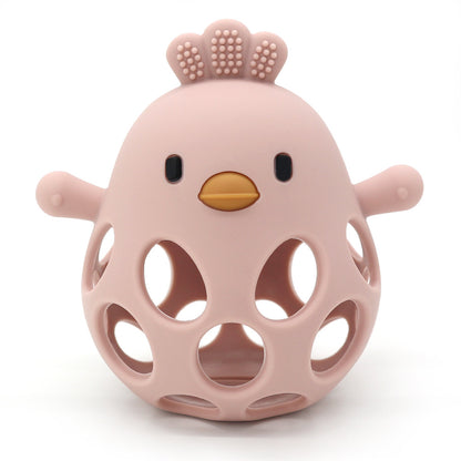Silicone Manhattan Teething Ball | Animal Rattle Sensory Toy