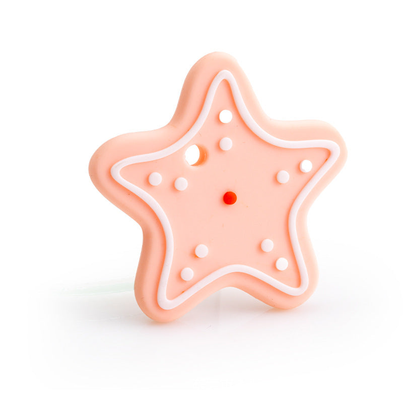 Christmas Series Baby Silicone Teether | Snowflake Teething Toy | Food Grade Silicone Gum Soother | Safe Teether for Infant Relief