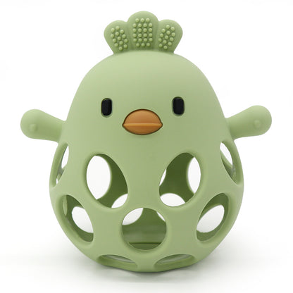 Silicone Manhattan Teething Ball | Animal Rattle Sensory Toy