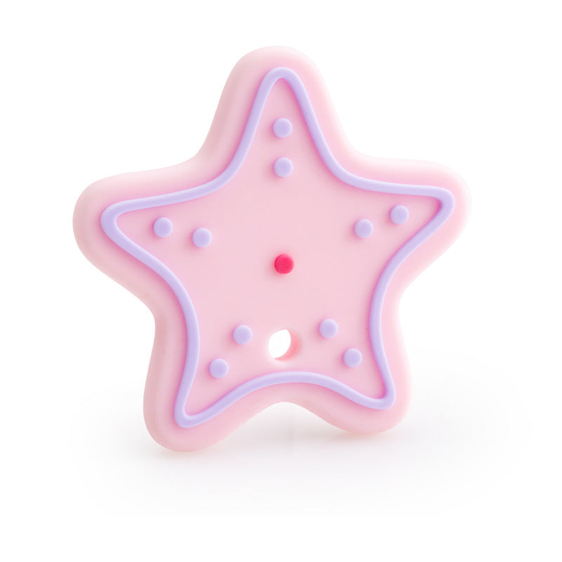 Christmas Series Baby Silicone Teether | Snowflake Teething Toy | Food Grade Silicone Gum Soother | Safe Teether for Infant Relief