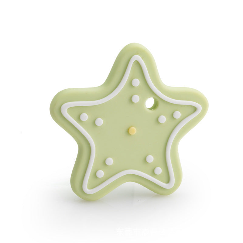 Christmas Series Baby Silicone Teether | Snowflake Teething Toy | Food Grade Silicone Gum Soother | Safe Teether for Infant Relief