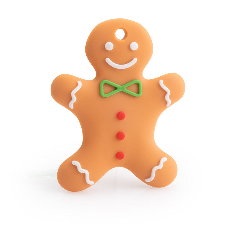 Christmas Series Baby Silicone Teether | Snowflake Teething Toy | Food Grade Silicone Gum Soother | Safe Teether for Infant Relief