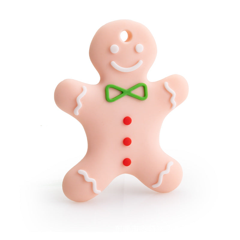 Christmas Series Baby Silicone Teether | Snowflake Teething Toy | Food Grade Silicone Gum Soother | Safe Teether for Infant Relief