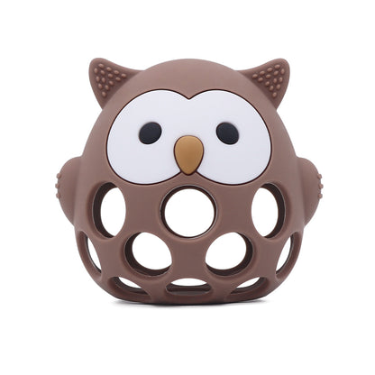 Silicone Manhattan Teething Ball | Animal Rattle Sensory Toy