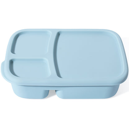 Silicone Lunch Box | 3-Compartment Microwave Safe Bento Box