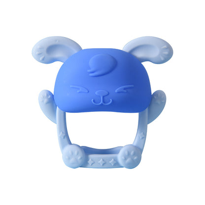 Bunny Silicone Baby Teether | Hand Strap Anti-Loss Gum Relief