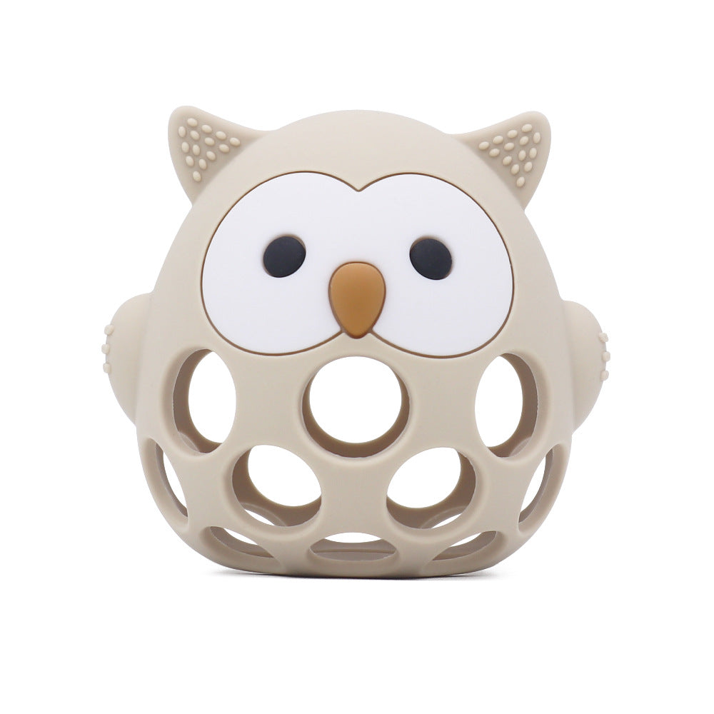 Manhattan teething ball | Animal rattle teether | Sensory grip training | Non-toxic color options | FDA Silicone