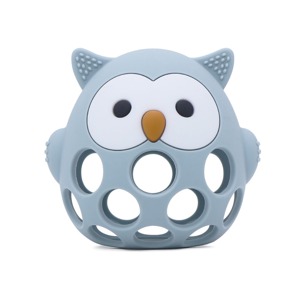 Manhattan teething ball | Animal rattle teether | Sensory grip training | Non-toxic color options | FDA Silicone