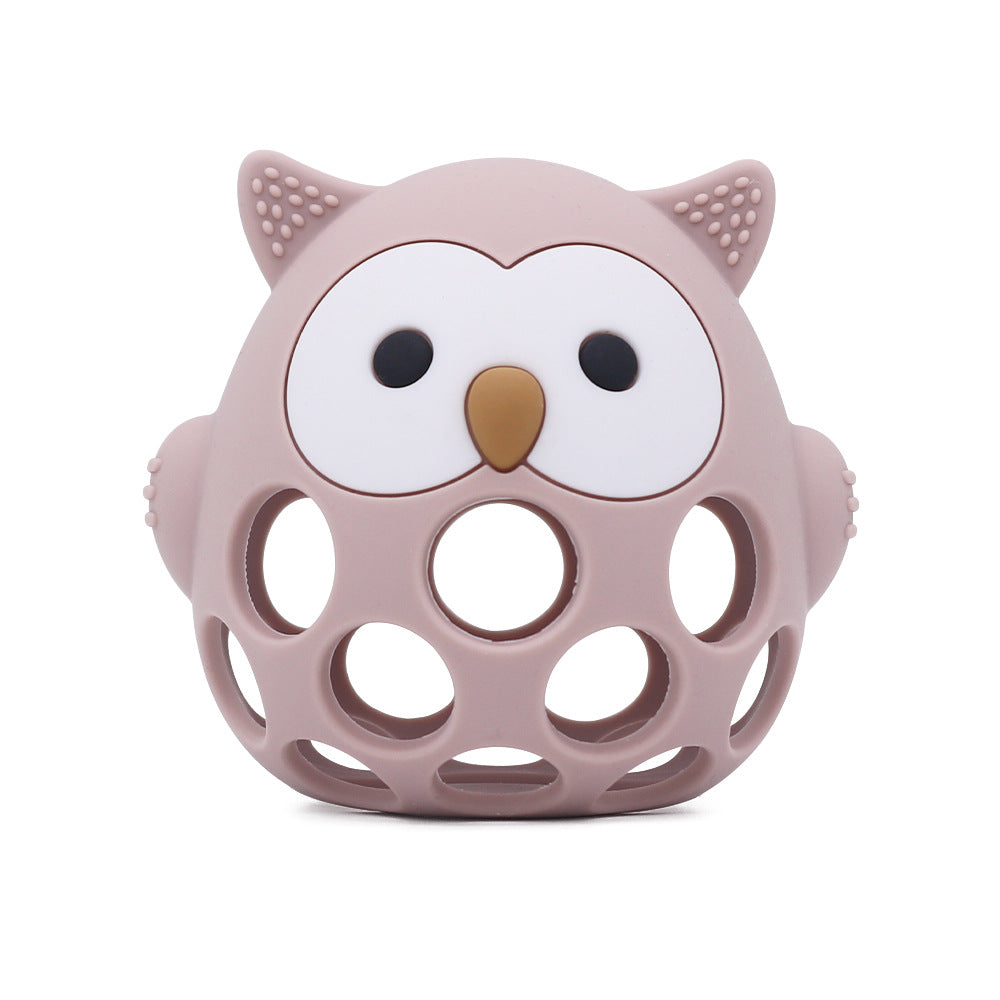 Manhattan teething ball | Animal rattle teether | Sensory grip training | Non-toxic color options | FDA Silicone