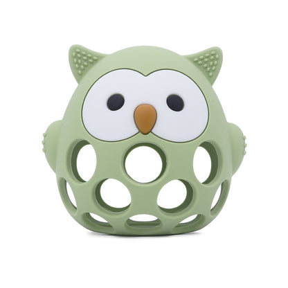 Silicone Manhattan Teething Ball | Animal Rattle Sensory Toy