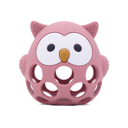 Silicone Manhattan Teething Ball | Animal Rattle Sensory Toy