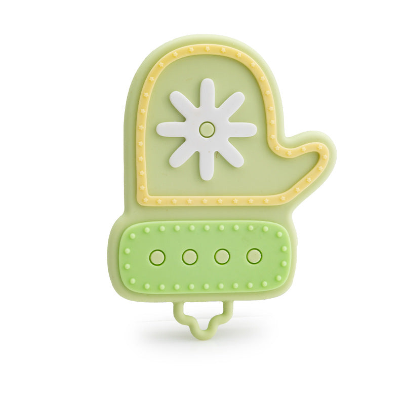 Christmas Series Baby Silicone Teether | Snowflake Teething Toy | Food Grade Silicone Gum Soother | Safe Teether for Infant Relief