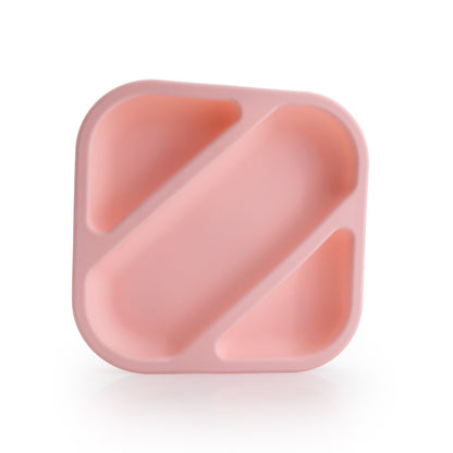 Silicone Baby Suction Plate | 3-Compartment Divided Feeding Plate