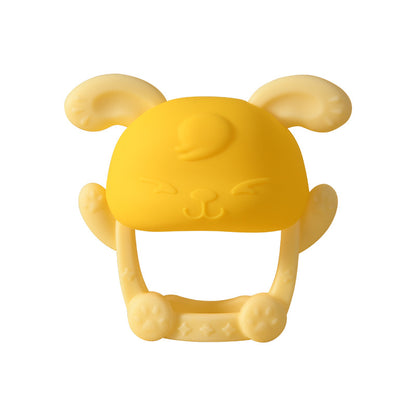 Bunny Silicone Baby Teether | Hand Strap Anti-Loss Gum Relief