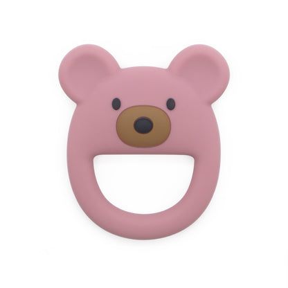Platinum Silicone Bear Teether | Baby Sensory Chew & Sleep Aid