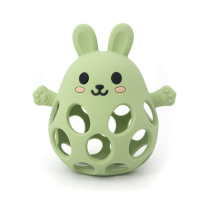 Silicone Manhattan Teething Ball | Animal Rattle Sensory Toy