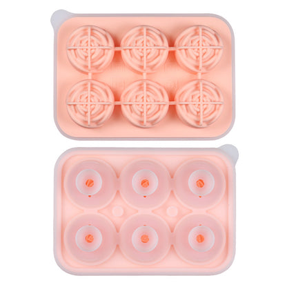 Silicone Rose Ice Mold | 6-Cavity Flexible Ice Cube Tray