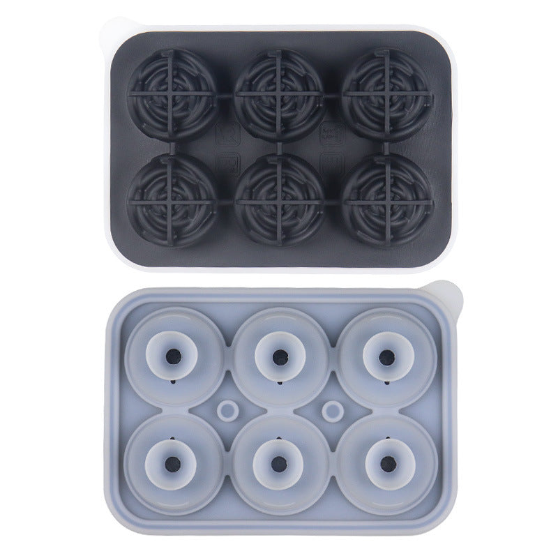 6-Cavity Rose Ice Mold | Silicone Rose Ice Cube Tray | Food-Grade Freezer Mold for Milk Tea & Drinks | Flexible Easy-Release Ice Maker