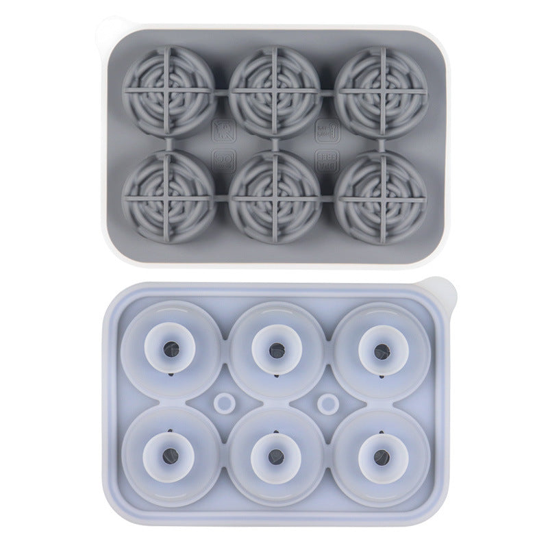 6-Cavity Rose Ice Mold | Silicone Rose Ice Cube Tray | Food-Grade Freezer Mold for Milk Tea & Drinks | Flexible Easy-Release Ice Maker